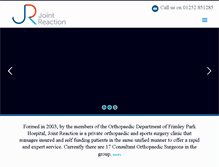 Tablet Screenshot of jointreaction.co.uk